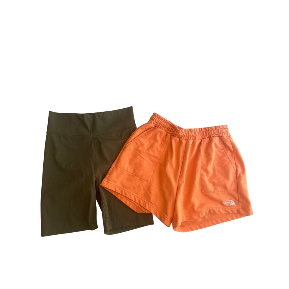 Madewell Olive Green Bike Shorts & The North Face Shorts Womens Size Medium